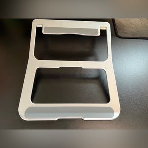 iCan Z12 Foldable Portable Aluminum Notebook Stand, Silver